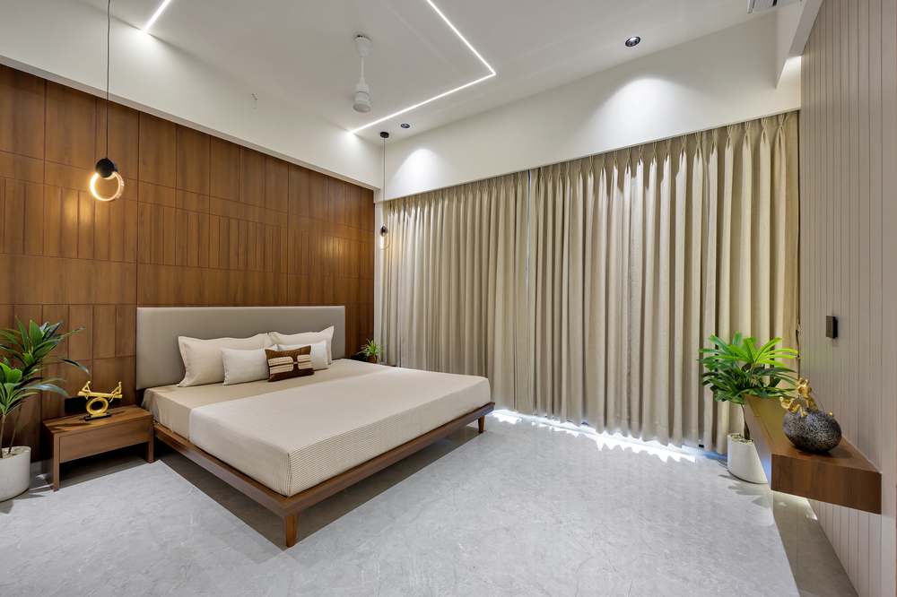 Shubham Sky sample flat bedroom detail