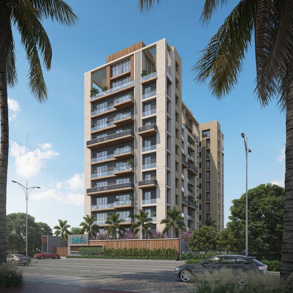 Shubham Sky balcony detail render